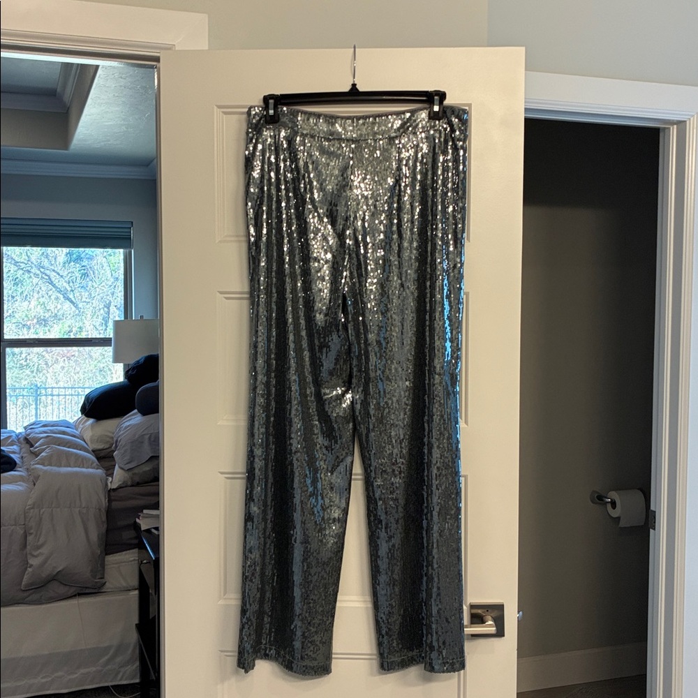 a new day Silver Sequin Pants - Picture 3 of 16